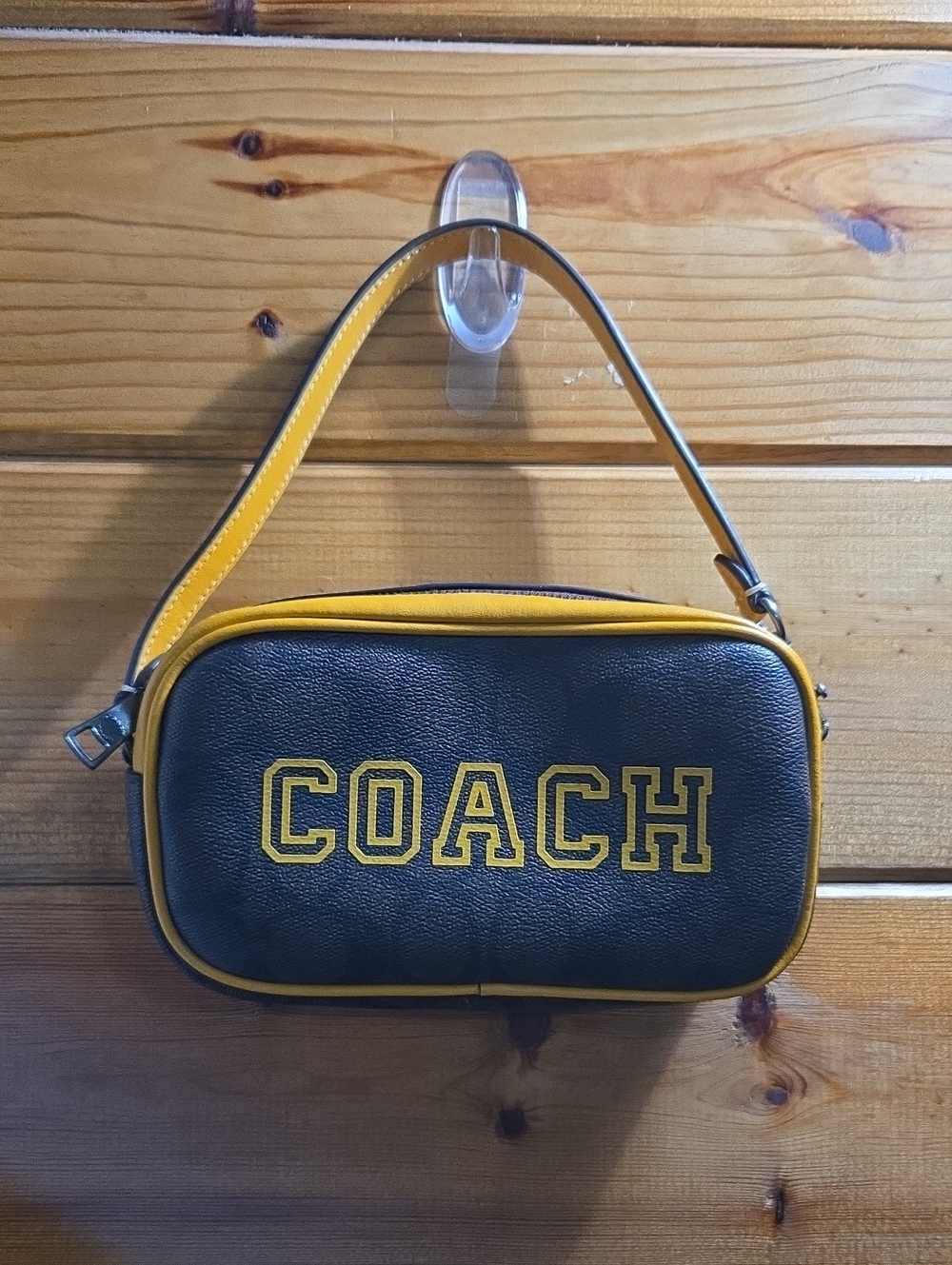 Coach Jamie Signature Canvas Varsity Motif EUC